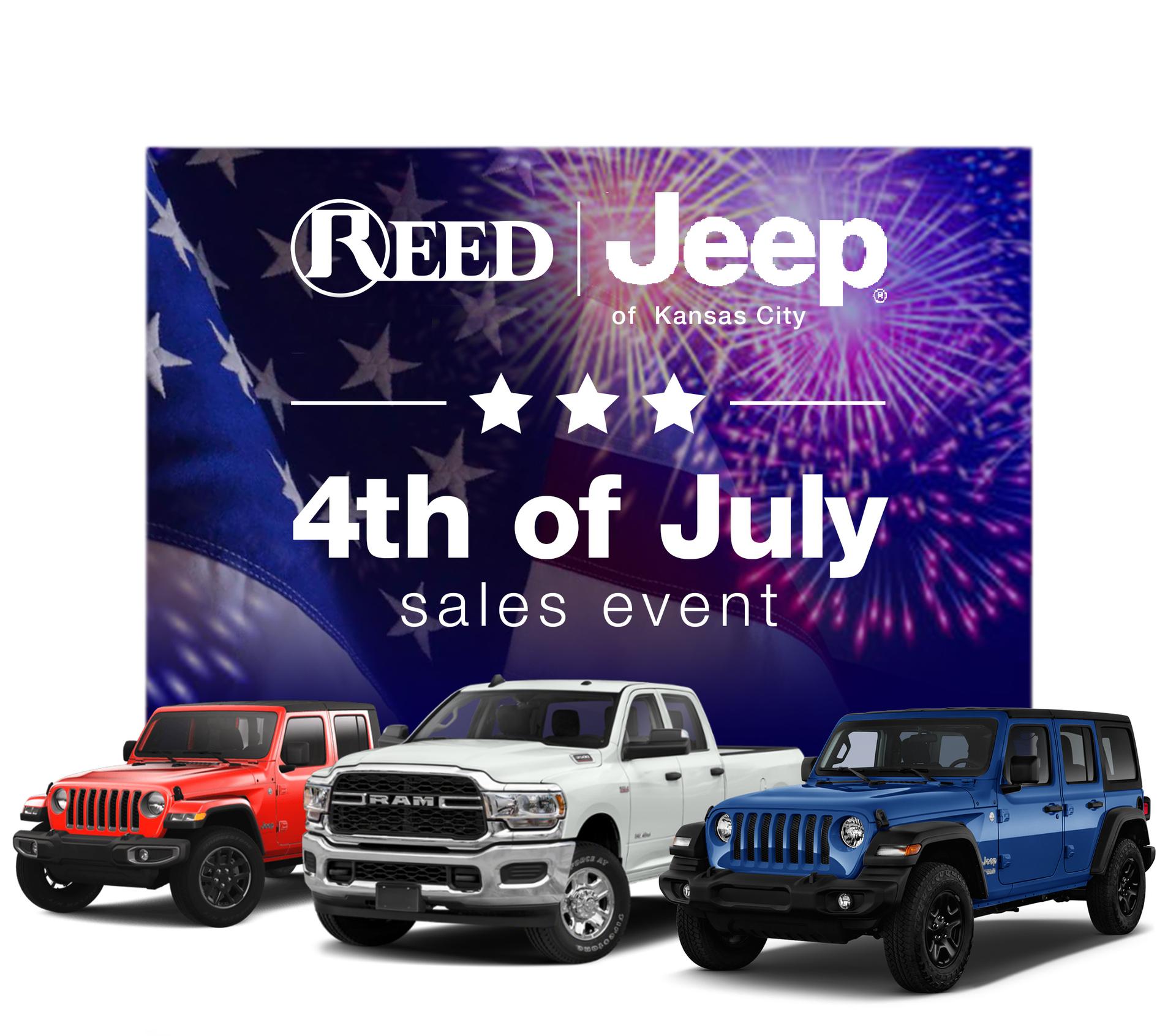 4th of July Sales Event at Reed Jeep of KC Reed Jeep Chrysler Dodge